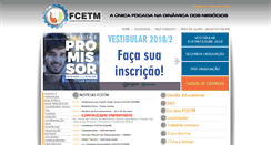 Desktop Screenshot of fcetm.br
